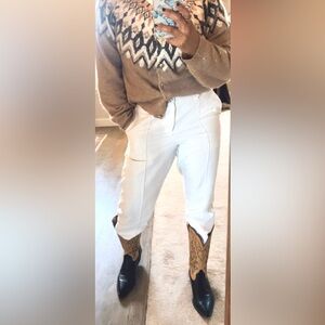 Ariat two tone western leather boots Tan and Black